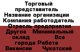 Торговый представитель › Название организации ­ Компания-работодатель › Отрасль предприятия ­ Другое › Минимальный оклад ­ 24 000 - Все города Работа » Вакансии   . Чукотский АО,Анадырь г.